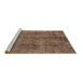 Sideview of Machine Washable Oriental Brown Industrial Rug, wshurb1865brn