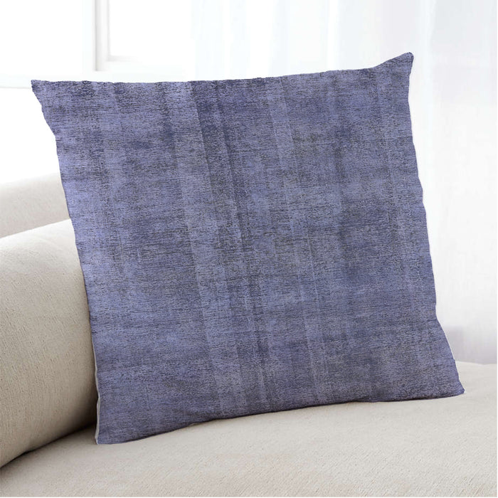 Lifestyle Image of Mid-Century Modern Urban Square Periwinkle Purple Throw Pillow, 18 inch by 18 inch, pwurb1865