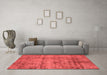 Industrial Red Washable Rugs