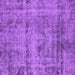 Square Oriental Purple Industrial Rug, urb1866pur