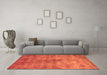 Machine Washable Oriental Orange Industrial Area Rugs in a Living Room, wshurb1867org