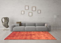 Machine Washable Oriental Orange Industrial Rug, wshurb1867org