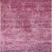 Square Mid-Century Modern Dark Hot Pink Oriental Rug, urb1867