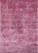 Machine Washable Industrial Modern Dark Hot Pink Rug, wshurb1867