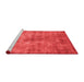 Industrial Red Washable Rugs