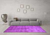 Machine Washable Oriental Purple Industrial Rug, wshurb1867pur