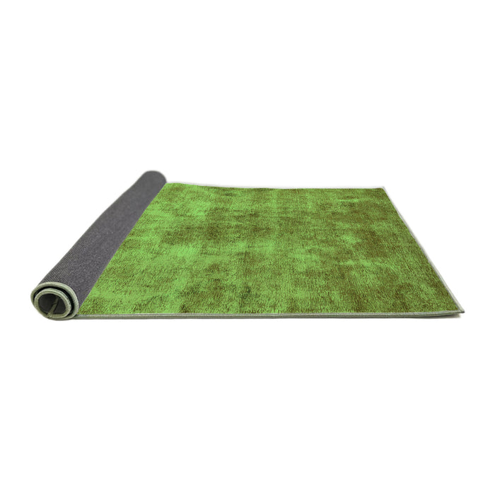 Sideview of Oriental Green Industrial Rug, urb1867grn