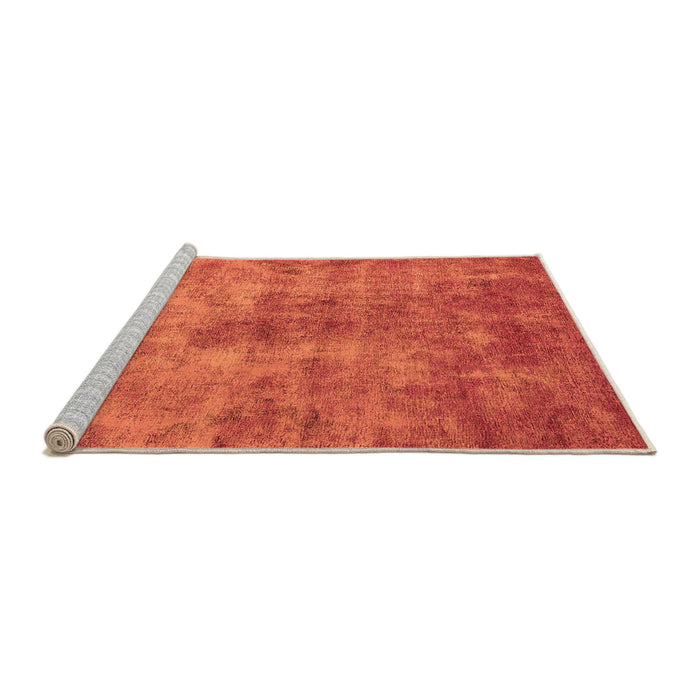 Sideview of Machine Washable Oriental Orange Industrial Area Rugs, wshurb1867org