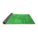 Sideview of Oriental Green Industrial Rug, urb1868grn