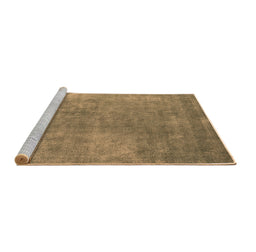 Sideview of Machine Washable Oriental Brown Industrial Rug, wshurb1868brn