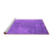 Sideview of Machine Washable Oriental Purple Industrial Area Rugs, wshurb1868pur