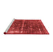 Industrial Red Washable Rugs