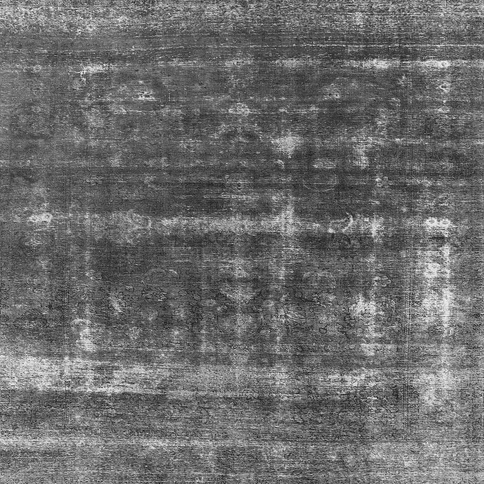 Square Machine Washable Oriental Gray Industrial Rug, wshurb1869gry