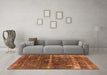 Machine Washable Oriental Orange Industrial Area Rugs in a Living Room, wshurb1869org