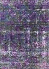 Machine Washable Industrial Modern Purple Haze Purple Rug, wshurb1869