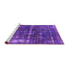 Sideview of Machine Washable Oriental Purple Industrial Area Rugs, wshurb1869pur