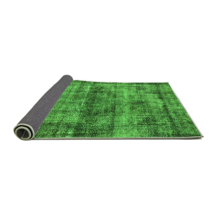 Sideview of Oriental Green Industrial Rug, urb1870grn