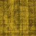 Square Oriental Yellow Industrial Rug, urb1870yw