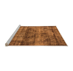 Sideview of Machine Washable Oriental Orange Industrial Area Rugs, wshurb1870org