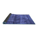 Sideview of Oriental Blue Industrial Rug, urb1870blu