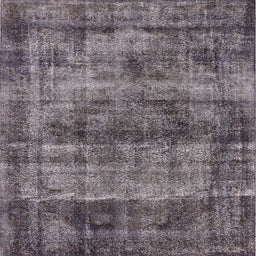 Square Mid-Century Modern Purple Oriental Rug, urb1870