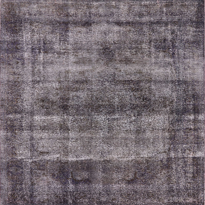 Square Mid-Century Modern Purple Oriental Rug, urb1870