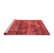 Industrial Red Washable Rugs