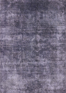 Mid-Century Modern Purple Navy Blue Oriental Rug, urb1871