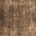 Square Oriental Brown Industrial Rug, urb1871brn