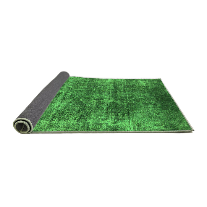 Sideview of Oriental Green Industrial Rug, urb1871grn