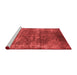 Industrial Red Washable Rugs