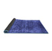 Sideview of Oriental Blue Industrial Rug, urb1871blu