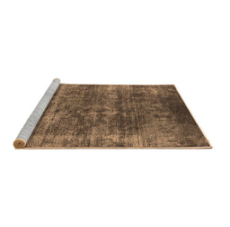 Sideview of Machine Washable Oriental Brown Industrial Rug, wshurb1871brn