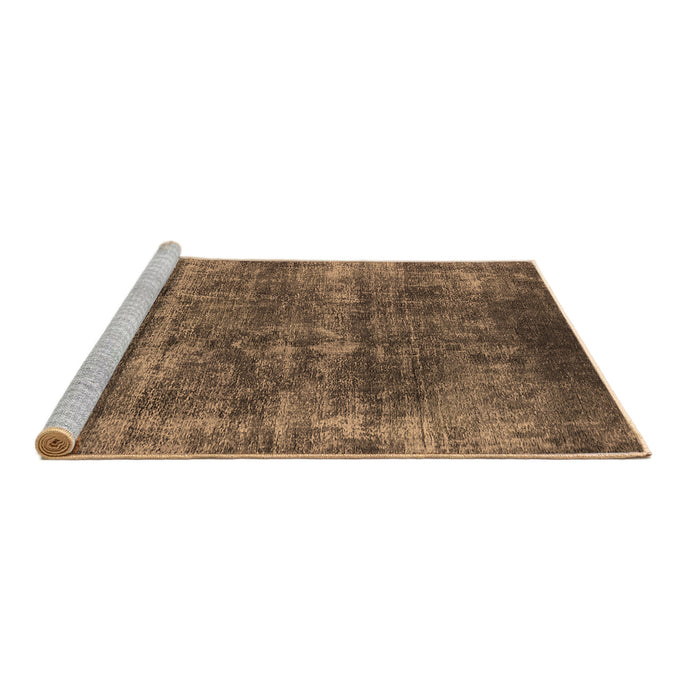 Sideview of Machine Washable Oriental Brown Industrial Rug, wshurb1871brn