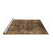 Sideview of Machine Washable Oriental Brown Industrial Rug, wshurb1871brn