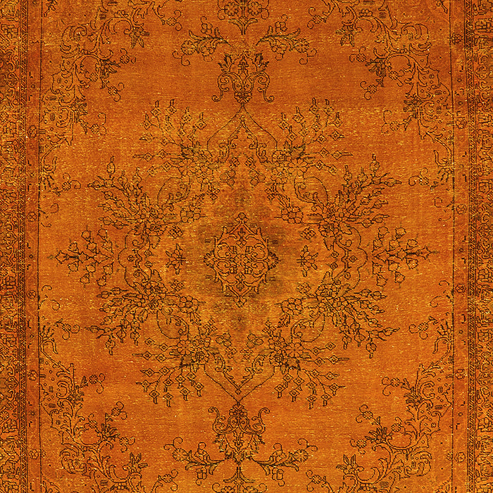 Oriental Yellow Industrial Rug, urb1872yw