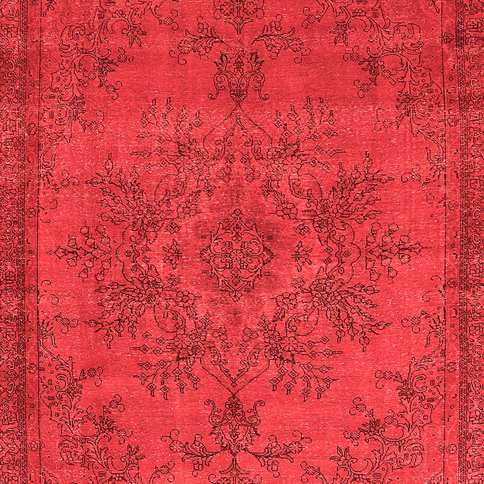 Machine Washable Oriental Red Industrial Rug, wshurb1872red
