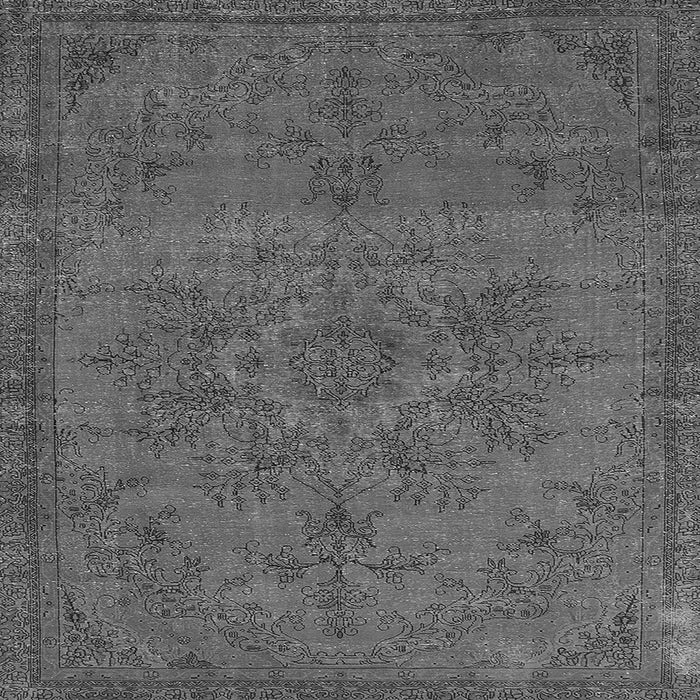 Square Oriental Gray Industrial Rug, urb1872gry
