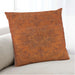 Lifestyle Image of Mid-Century Modern Urban Square Orange Red Orange Throw Pillow, 18 inch by 18 inch, pwurb1872