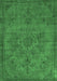 Machine Washable Oriental Emerald Green Industrial Area Rugs, wshurb1872emgrn