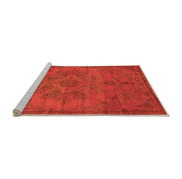 Sideview of Machine Washable Oriental Orange Industrial Area Rugs, wshurb1872org