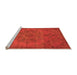 Sideview of Machine Washable Oriental Orange Industrial Area Rugs, wshurb1872org