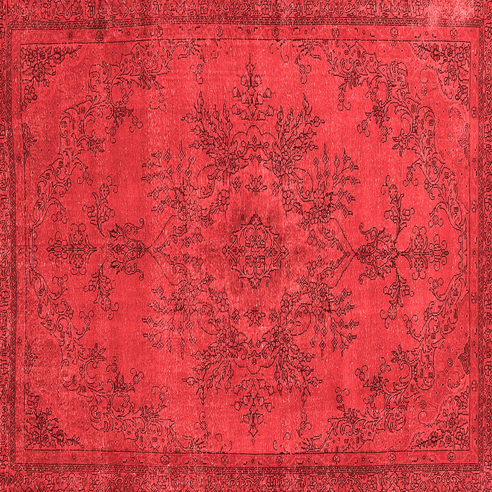 Machine Washable Oriental Red Industrial Rug, wshurb1872red