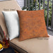 Front View of Mid-Century Modern Urban Square Orange Red Orange Throw Pillow, 18 inch by 18 inch, pwurb1872