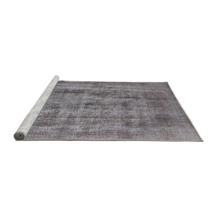 Sideview of Machine Washable Industrial Modern Cloudy Gray Rug, wshurb1873