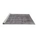 Sideview of Machine Washable Industrial Modern Cloudy Gray Rug, wshurb1873