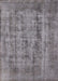 Mid-Century Modern Cloudy Gray Oriental Rug, urb1873