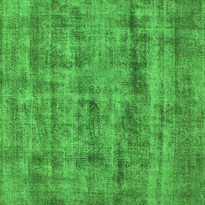 Machine Washable Oriental Green Industrial Area Rugs, wshurb1873grn