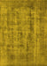 Oriental Yellow Industrial Rug, urb1873yw