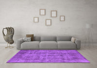 Machine Washable Oriental Purple Industrial Rug, wshurb1873pur